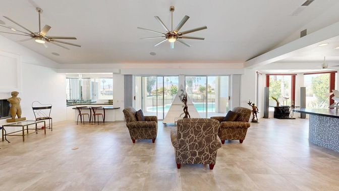 Interior, Living room, Recessed Lighting