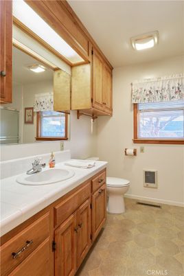 Bathroom, Dual Sink Vanities, Interior, Tile Countertops