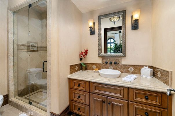 Bathroom, Dual Sink Vanities, Glass Shower, Interior