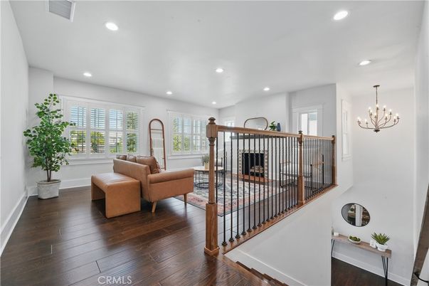 Chandelier, Interior, Recessed Lighting, Wood Texture Flooring