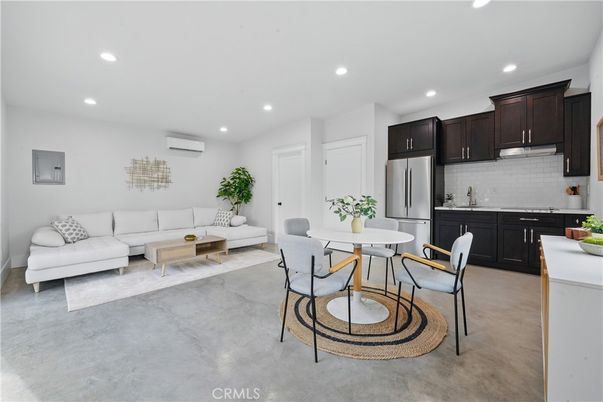 Dining room, Interior, Kitchen, Living room, Recessed Lighting, Stainless Steel Appliances
