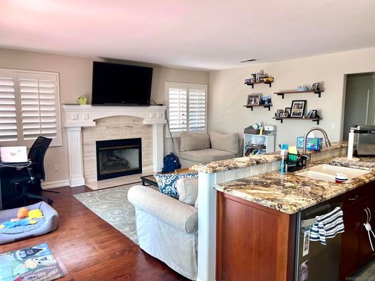 Fireplace, Interior, Living room, Wood Texture Flooring