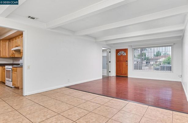 Empty room, Interior, Kitchen, Wood Texture Flooring