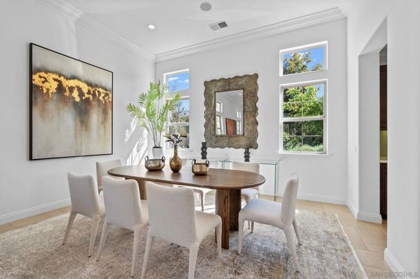 Dining room, Interior, Recessed Lighting