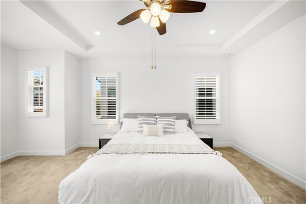 Bedroom, Interior, Recessed Lighting