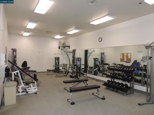 Fitness Equipment, Gym, Interior, Recessed Lighting