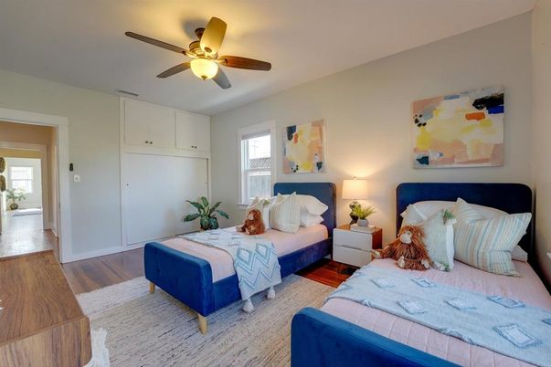 Bedroom, Interior, Wood Texture Flooring