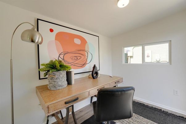 Home Office, Interior, Wood Texture Flooring