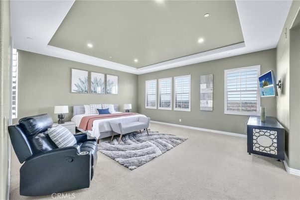 Bedroom, Interior, Recessed Lighting