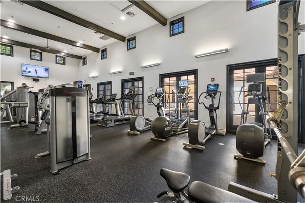 Fitness Equipment, Gym, Interior, Recessed Lighting