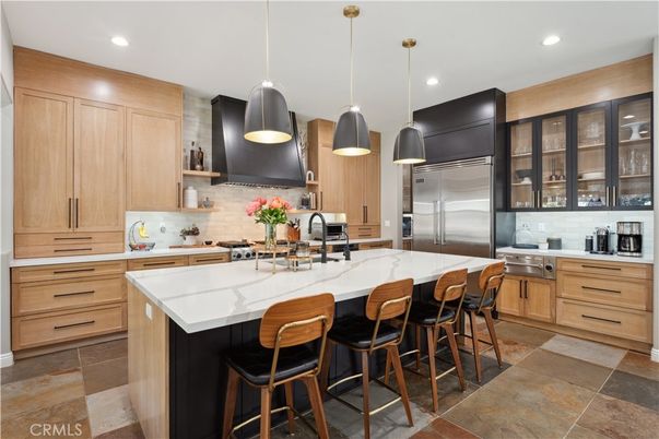 Interior, Kitchen, Pendant Lights, Recessed Lighting, Stainless Steel Appliances