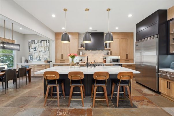 Interior, Kitchen, Pendant Lights, Recessed Lighting, Stainless Steel Appliances