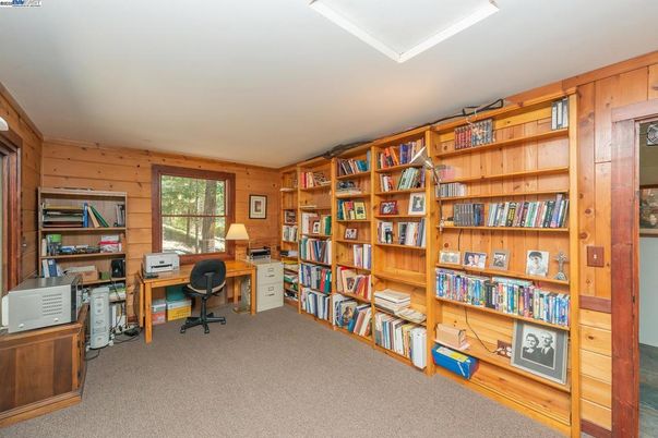 Home Office, Interior, Wooden Walls