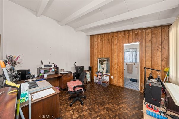 Home Office, Interior, Wooden Walls