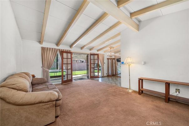 Chandelier, Interior, Wooden Beams
