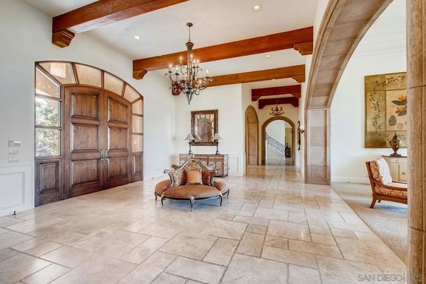 Chandelier, Interior, Recessed Lighting, Wooden Beams
