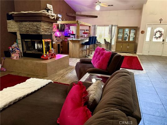 Fireplace, Interior, Living room, Recessed Lighting