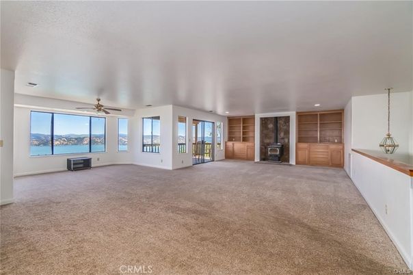 Empty room, Fireplace, Interior, Pendant Lights, Recessed Lighting