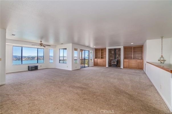 Empty room, Fireplace, Interior, Pendant Lights, Recessed Lighting