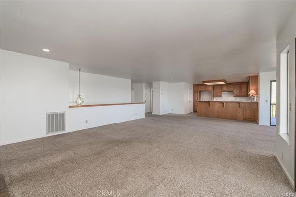 Empty room, Interior, Kitchen, Pendant Lights, Recessed Lighting