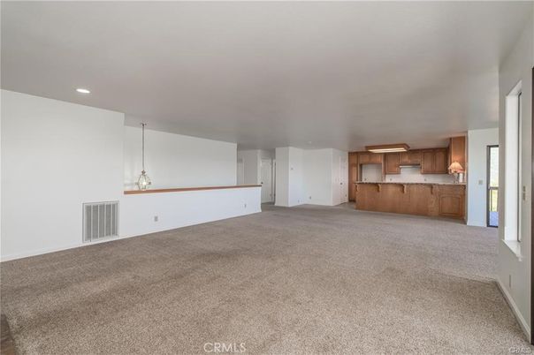 Empty room, Interior, Kitchen, Pendant Lights, Recessed Lighting