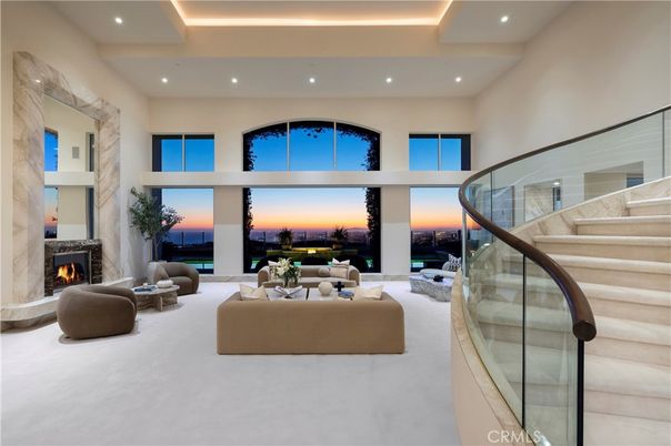 Fireplace, Interior, Living room, Recessed Lighting, Water