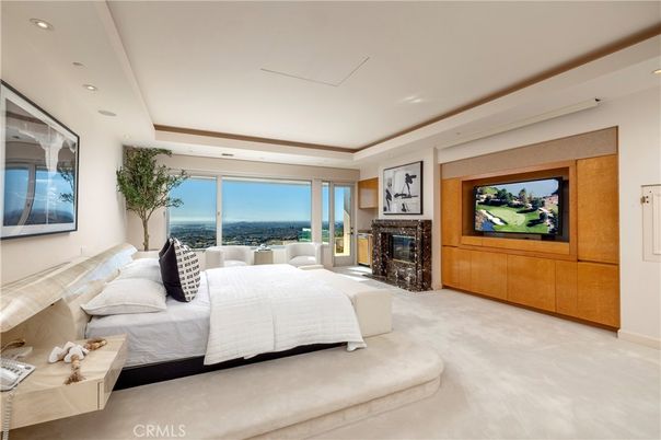 Bedroom, Fireplace, Interior, Recessed Lighting