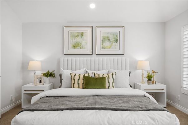 Bedroom, Interior, Recessed Lighting