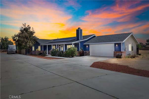 Attached, Exterior, Facade, Solar Panels, Ranch