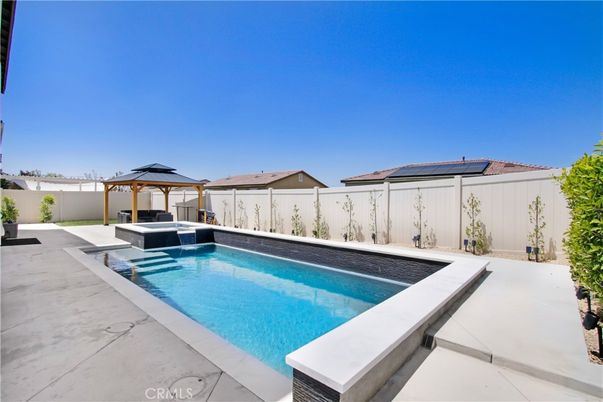 Exterior, Pool, Solar Panels