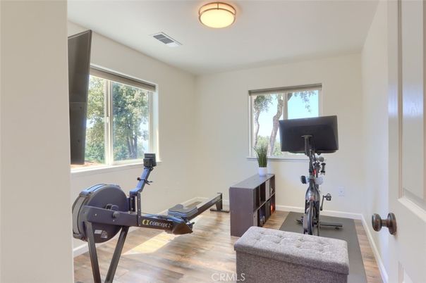 Fitness Equipment, Interior, Wood Texture Flooring