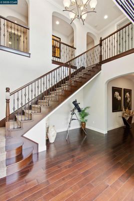 Chandelier, Interior, Recessed Lighting, Wood Texture Flooring