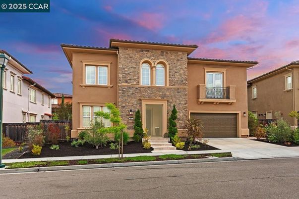 Attached, Exterior, Facade, Brick Facade, Mediterranean