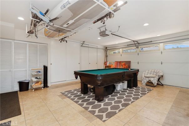 Billiard Table, Game Room, Garage, Interior, Recessed Lighting