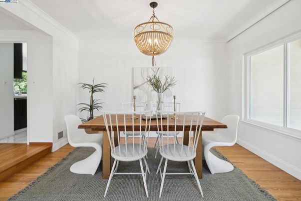 Dining room, Interior, Wood Texture Flooring