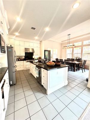 Dining room, Interior, Kitchen, Pendant Lights, Recessed Lighting, Stainless Steel Appliances