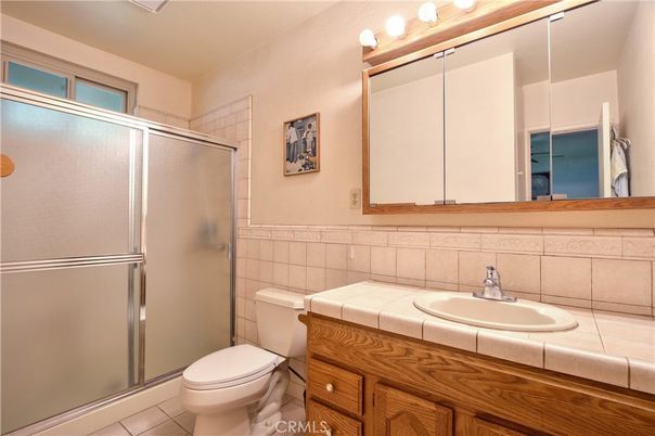 Bathroom, Glass Shower, Interior, Tile Countertops