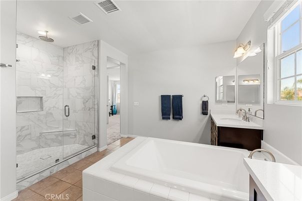 Bathroom, Glass Shower, Interior, Marble Walls