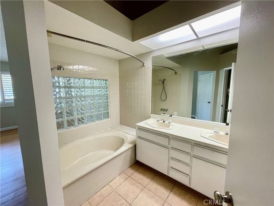 Bathroom, Dual Sink Vanities, Interior, Wood Texture Flooring