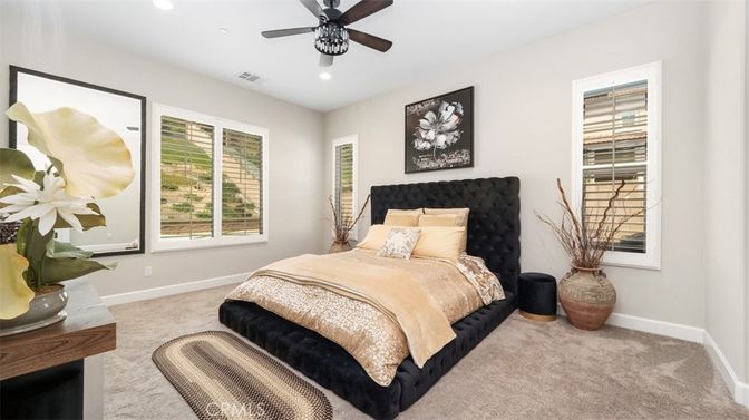 Bedroom, Interior, Recessed Lighting