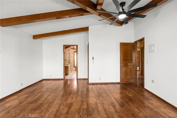 Empty room, Interior, Wooden Beams, Wood Texture Flooring