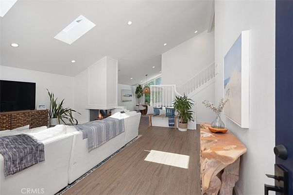 Dining room, Interior, Pendant Lights, Recessed Lighting, Wood Texture Flooring