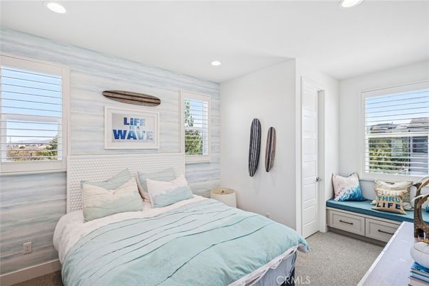 Bedroom, Interior, Recessed Lighting