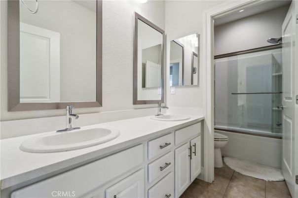 Bathroom, Dual Sink Vanities, Glass Shower, Interior