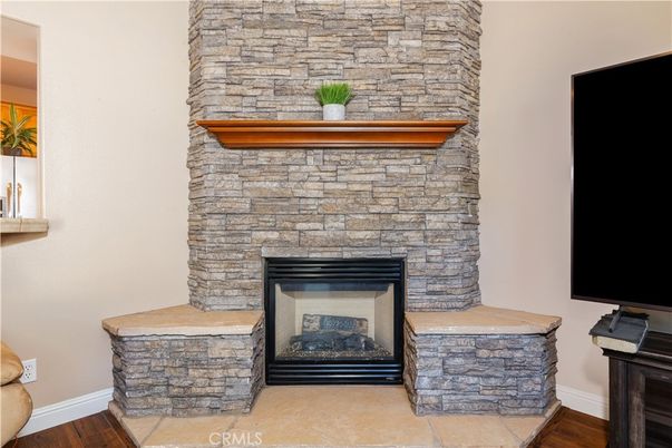 Fireplace, Interior, Stone Walls