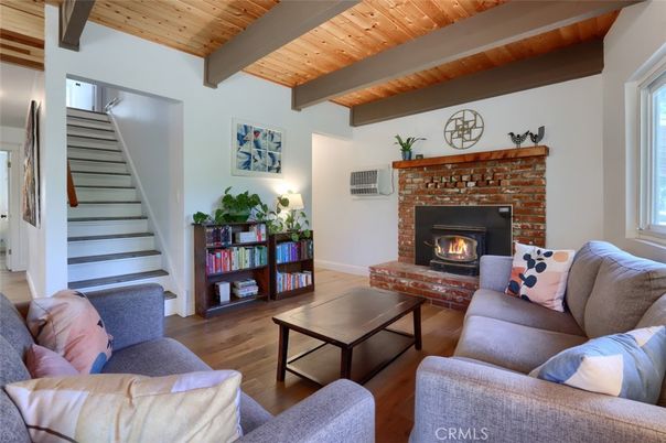 Fireplace, Interior, Living room, Wooden Beams, Wooden Ceilings, Wood Texture Flooring