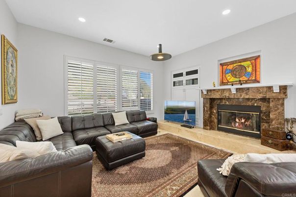 Fireplace, Interior, Living room, Recessed Lighting