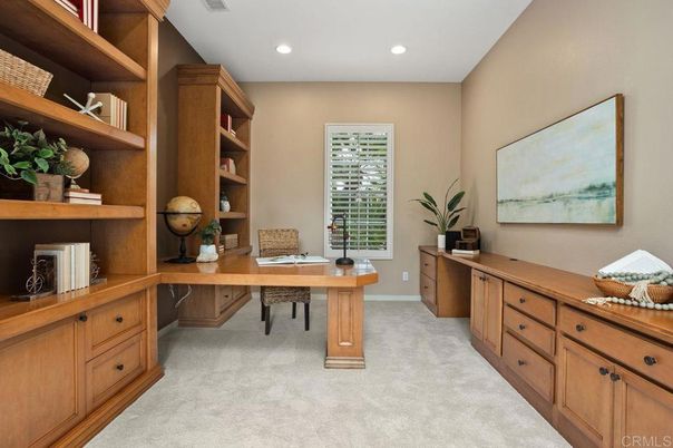 Home Office, Interior, Recessed Lighting