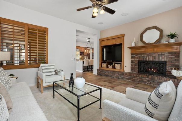 Fireplace, Interior, Living room, Pendant Lights