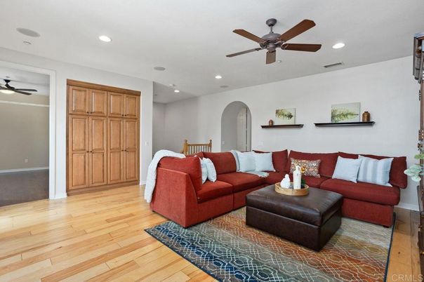 Dining room, Interior, Living room, Recessed Lighting, Wood Texture Flooring
